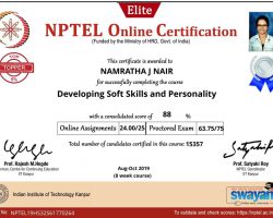 7. Namratha J Nair-Developing Soft Skills and Personality
